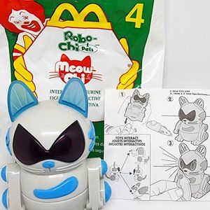 McDonalds 2001 Happy Meal Toy: Sega Toys Robo Chi MEOW CHI Pet #4 - OPEN - NEW